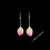 Pop-Up Mākeke - Ohana Expressions - Single Lokelani Rosebud Sterling Silver Drop Dangle Earrings