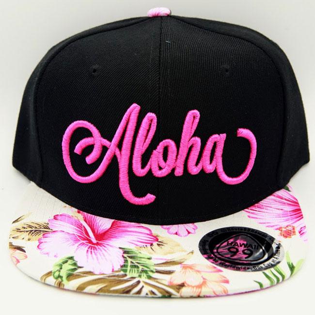 Pop-Up Mākeke - Route 99 Hawaii - Aloha Floral Snapback Hat - Pink