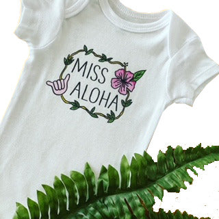 Pop-Up Mākeke - Sal Terrae - Miss Aloha Short Sleeve Toddler T-Shirt