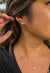 Pop-Up Mākeke - Te Hotu Mana Creations - Naupaka Sterling Silver Stud Earrings - In Use