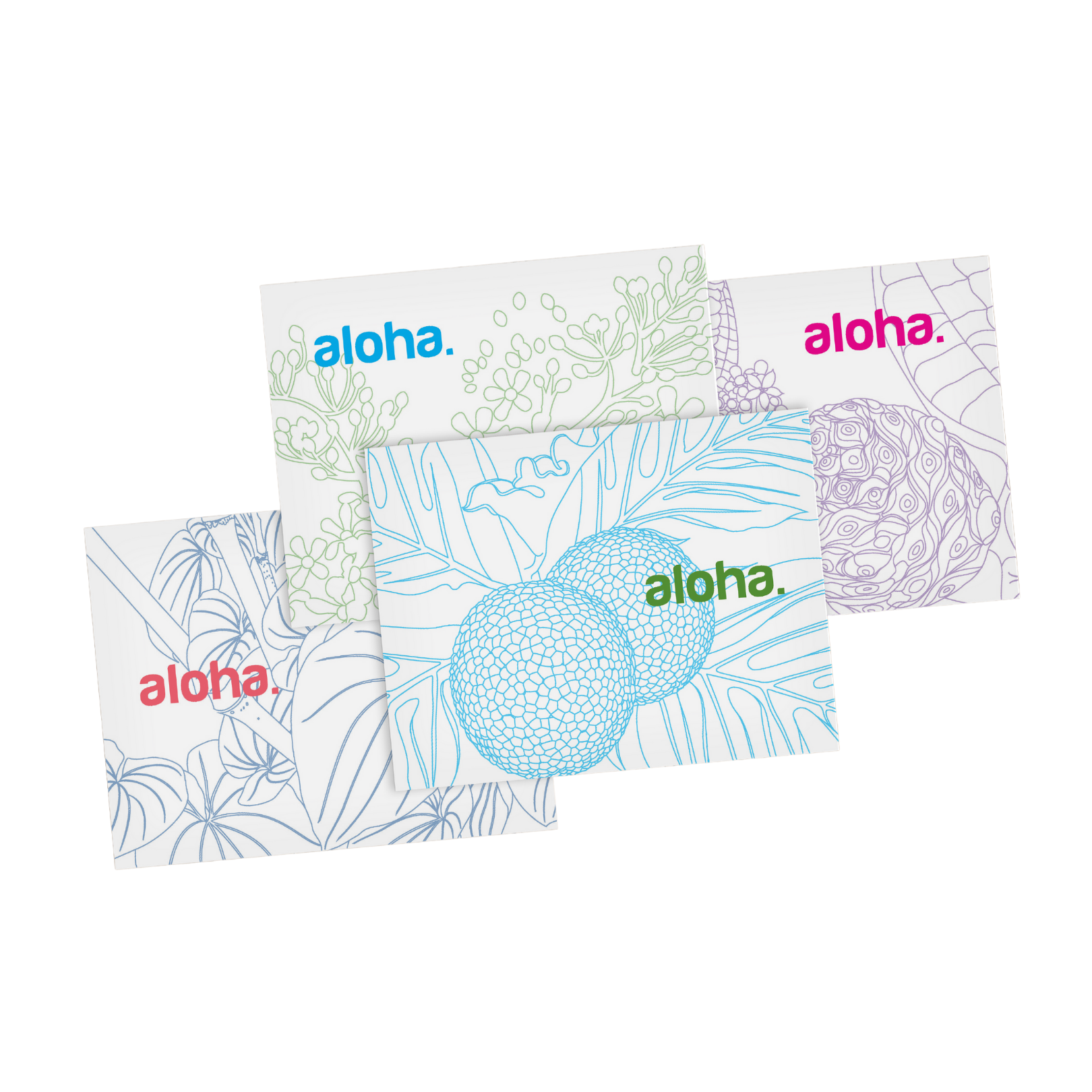 Aloha Notecards with Matching Envelopes