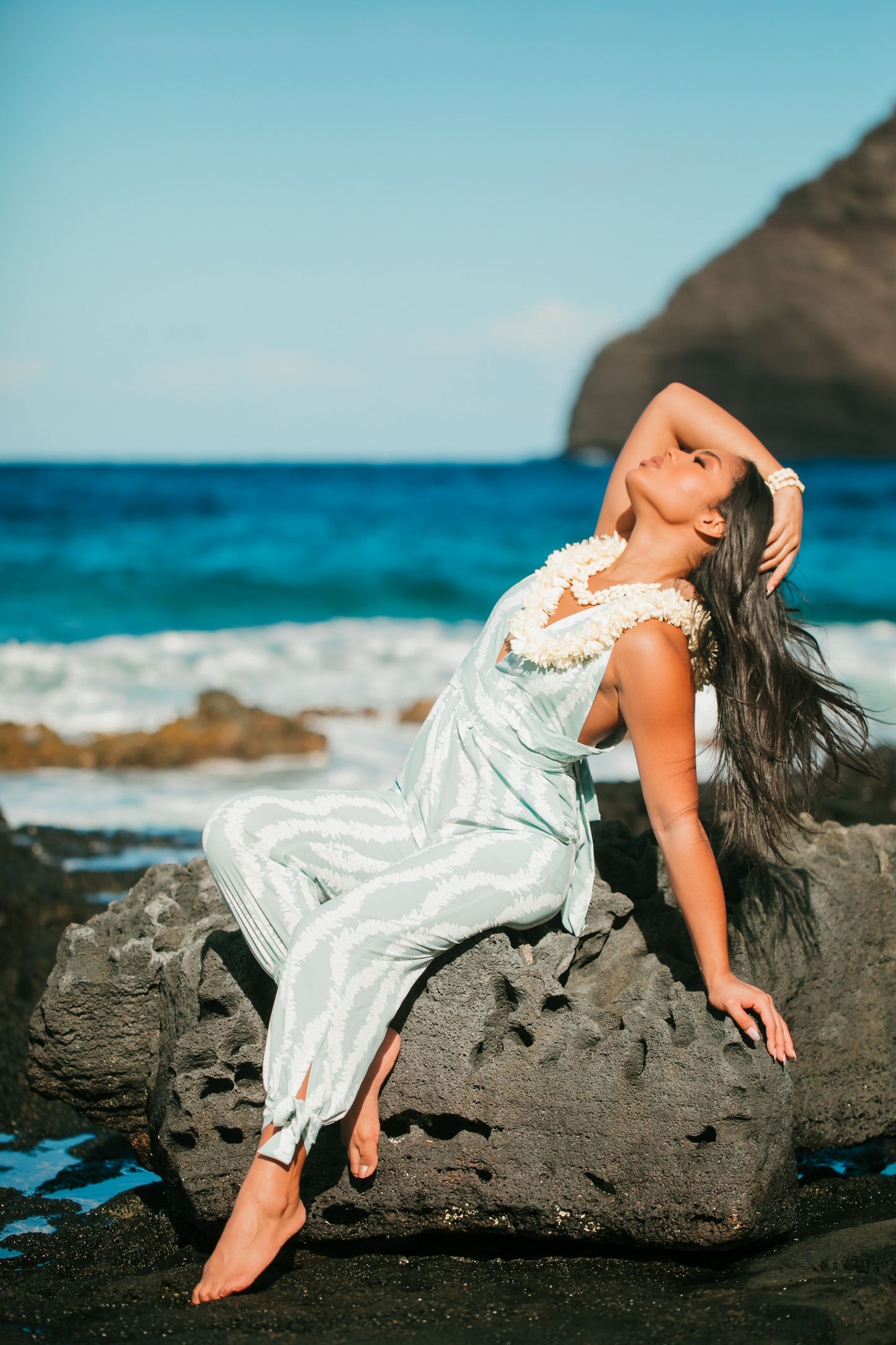 Hiʻi Jumper - Aloha Lei Blue Dust