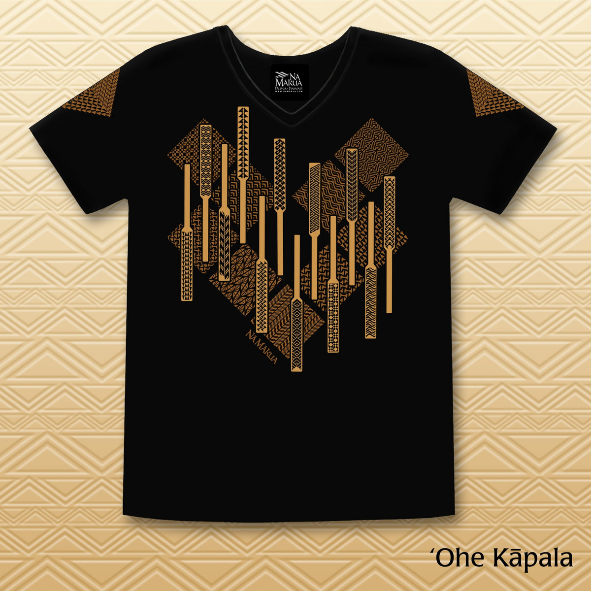 ʻOhe Kāpala V-Neck T-Shirt